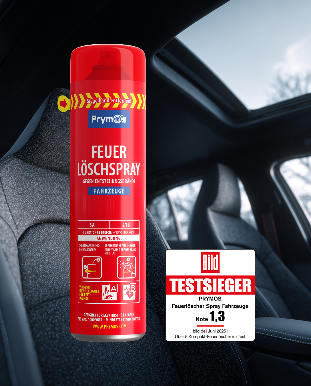 Prymos Feuerlöschspray-Set Mobile (2-teilig)