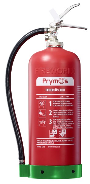 PM10-S6/FF Feuerlöscher 6 Liter fluorfreier Schaum inkl. Standard-Wandhalter